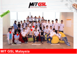 1. MIT GSL Malaysia 2015 - Faculty of Information Science and