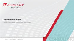 Mandiant State of the Hack April 2015