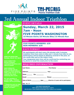 3rd Annual Indoor Triathlon