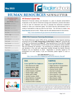 human resources newsletter - Flagler County Public Schools