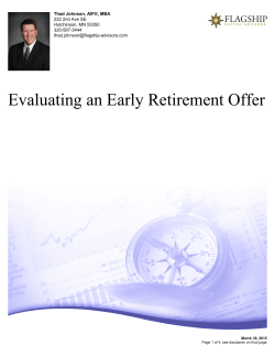Evaluating an Early Retirement Offer