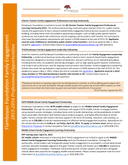 2015-16 Family Engagement Opportunities