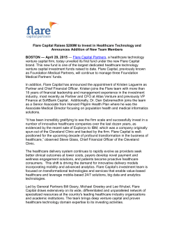 Flare Capital Raises $200M to Invest in Healthcare Technology and