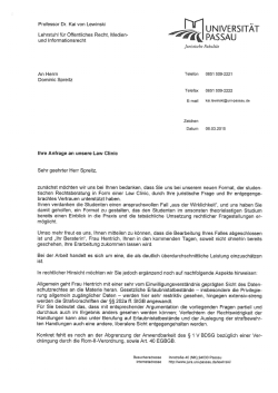 Rechtliche Aspekte des Open Glider Networks
