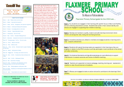Newsletter 15th May 2015 - Flaxmere Primary School