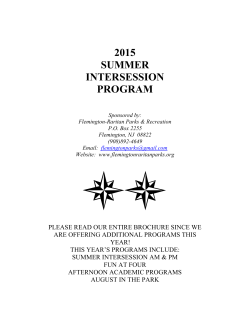 2015 summer intersession program