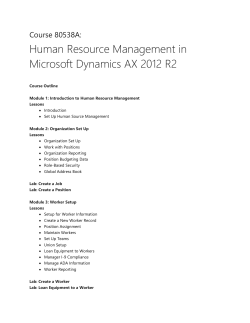 Course 80538A:HR Management