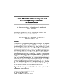 TCP/IP Based Vehicle Tracking and Fuel Monitoring Using Low