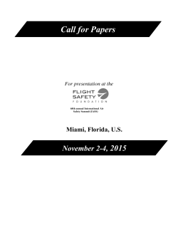 Call for Papers - Flight Safety Foundation