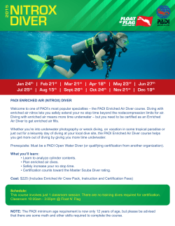 the 2015 Nitrox Diver Course PDF