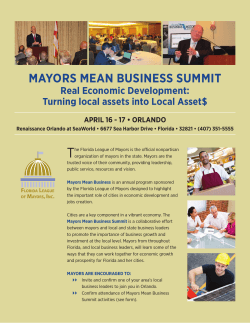2015 Mayors Mean Business Summit flyer