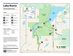 Lake Norris Conservation Area recreation map
