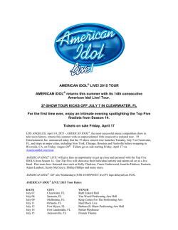 AMERICAN IDOL LIVE! - The Florida Theatre