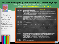 Trauma Informed Schools Workshop Agenda