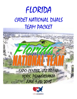 cadet national duals team packet