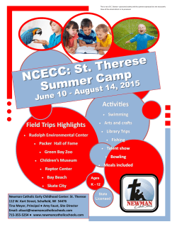 NCECC: St. Therese Summer Camp - DC E