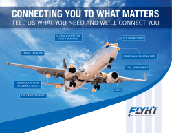 real-time engine trending - FLYHT Aerospace Solutions Ltd.