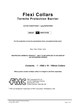 Flexi Collars Termite Protection Barrier