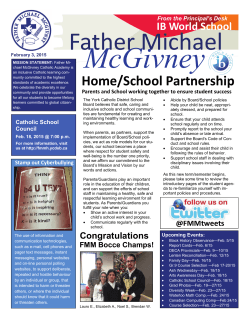 FMMâIB World School - Father Michael McGivney Catholic Academy