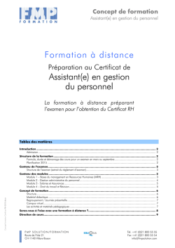 Formation Ã  distance Assistant(e) en gestion du
