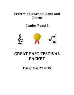 great east packet 2015 - Nicholas A. Ferri Middle School