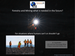 Forestry and Mining what is needed in the future?