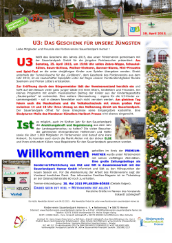 Neuer Newsletter - FÃ¶rderverein Sauerlandpark