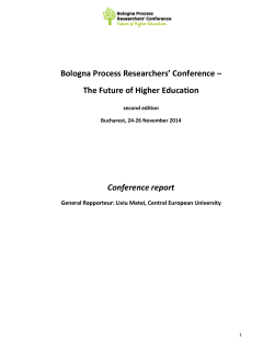 here - Bologna Process Researchers Conference