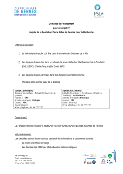test load pdf - Fondation Pierre-Gilles de Gennes pour la recherche