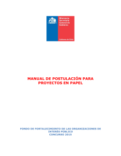 Manual de PostulaciÃ³n formulario papel