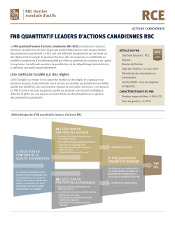fnb quantitatif leaders d`actions canadiennes rbc