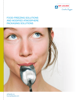 FOOD-FREEZING SOLUTIONS AND MODIFIED ATMOSPHERE