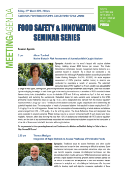 Food Safety Seminar program