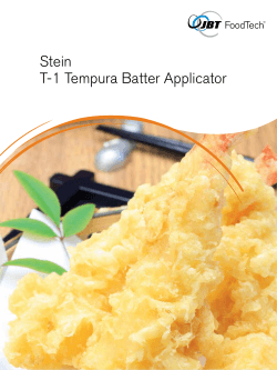 Stein T-1 Tempura Batter Applicator