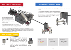 WMS Metering loading device VFS Vacuum filling system GPC