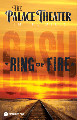 Preview the playbill Palace Theater - Ring of Fire Program
