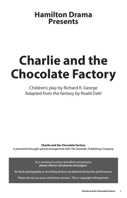 Charlie and the Chocolate Factory program