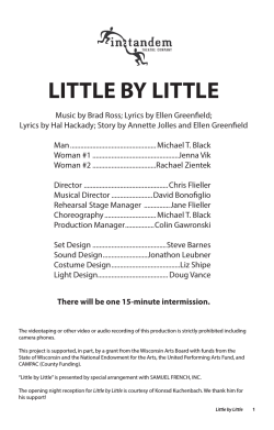 Preview the playbill Little by Little