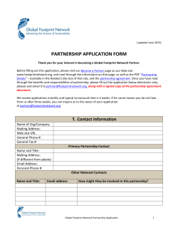 partnership application form