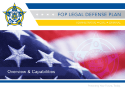 PowerPoint - FOP Legal Defense Plan