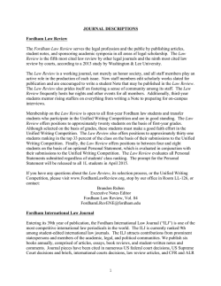 Journal Descriptions