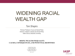 widening racial wealth gap - Gerald R. Ford School of Public Policy