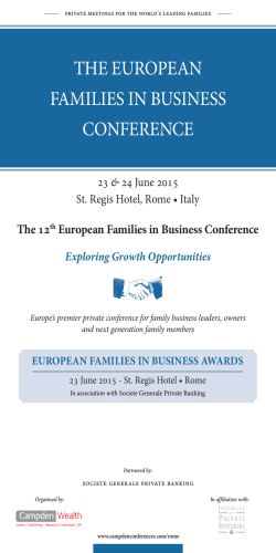 the european families in business conference