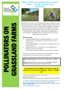 POLLINATORS ON - Forest of Bowland