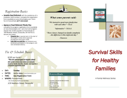 Survival Skills for Healthy Families
