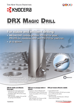 DRX MAGIC DRILL - forgacsolastechnika.hu