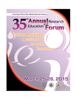 here - 35th Annual Research and Education Forum