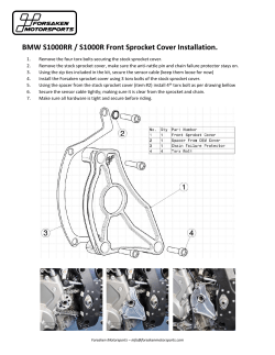 BMW S1000RR / S1000R Front Sprocket Cover Installation.