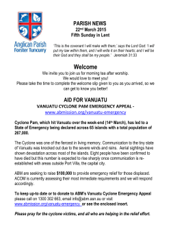 This Week - The Anglican Parish of Forster