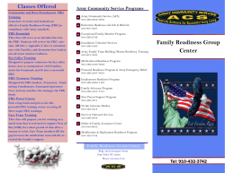 View the Family Readiness Group Center Brochure